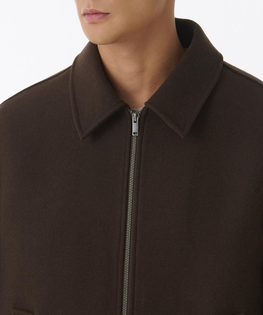 Musinsa Standard Wool Blend Minimal Blouson Jacket [Baroque Brown]