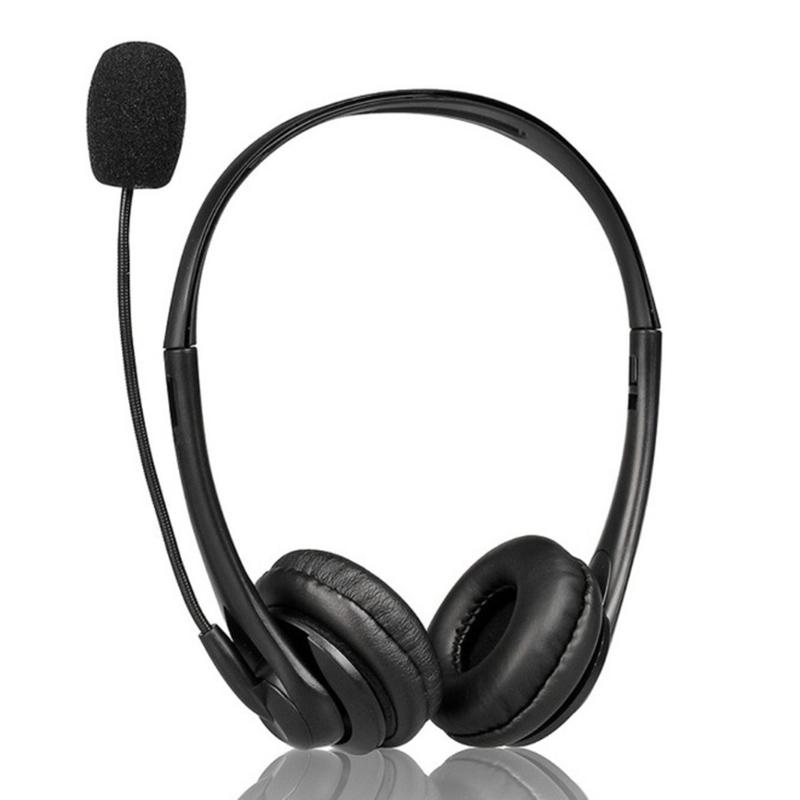 Adjustable Voice Headsets Double Connection USB Type C And 3.5mm Port For Computers Mobile Devices