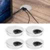 4pcs Zinc Alloy Desk Grommet 60mm Diameter Wire Cord Organizer Durable Cable Hole Cover Home