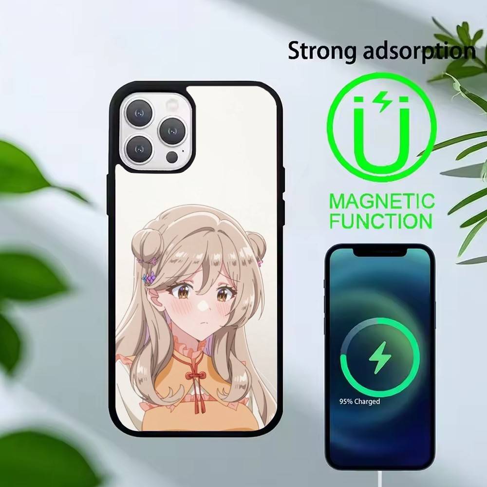 Watanare Anime Phone Case For iPhone17,16,15,14,13 Plus,Pro Max Magnetic For Magsafe Wireless Charging