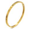 Anti-Tarnish Roman Numeral Crystal Bangle - Available Individually or As a Pair