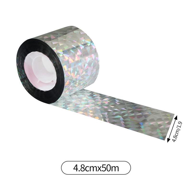 50/80M Laser Anti Bird Repellent Ribbon Double Sided Reflective Tape Outdoor Gardening Bird Catcher Tools Bird Pest Control