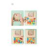 Montessori Wooden Shaking Bead Four-color Positioning Toy Color Shape Matching Cognition Learning Game Board Gifts for Children