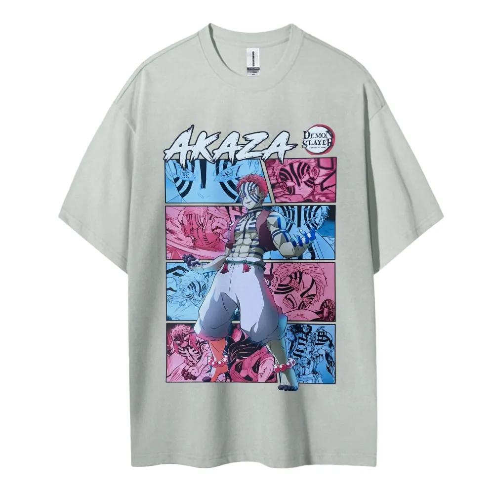 Demon Slayer Printed Short Sleeve Casual Summer Wear Mens Comfortable Clothing Mens Clothing Short Sleeve Half Sleeve Top