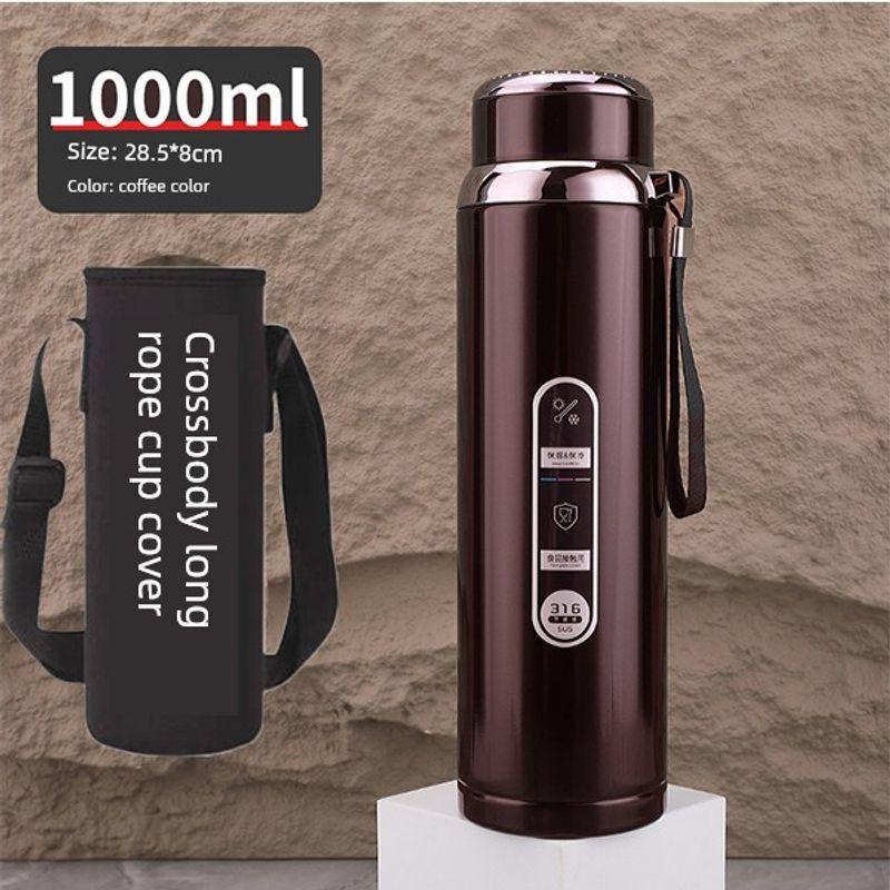 316 Steel Large-Capacity Thermos Cup for Men and Women with Filter Tea Cup Adult Business Portable Large Cup Gift Cup 600