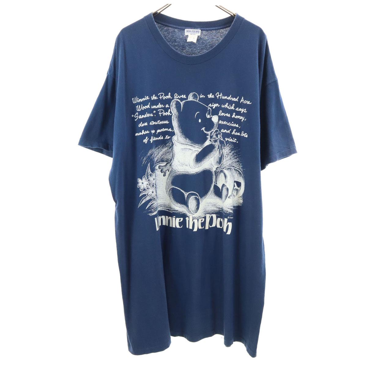 

DIA CLUB Winnie the Pooh Short sleeve one piece M-L Navy Disney Disney Women Used