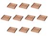 Set of 10 19cm Framed Table Mats X 19 X Wooden Table Mats by Setomonohonpo [19 2cm]