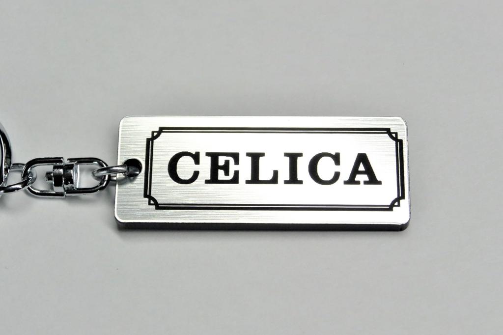 Celica Double Ring Acrylic Original Keychain xx lb zzt st205 st185 ta27 Daruma Model Custom Parts A-564-2 Silver/Black Early/Late