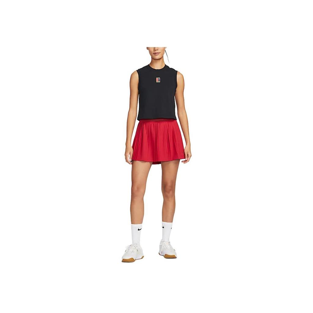 Nike Gonna Casual Semplice Monocolore Moda Dri-Fit Vantaggio Court Donna Gonne Rossa FZ6513-687