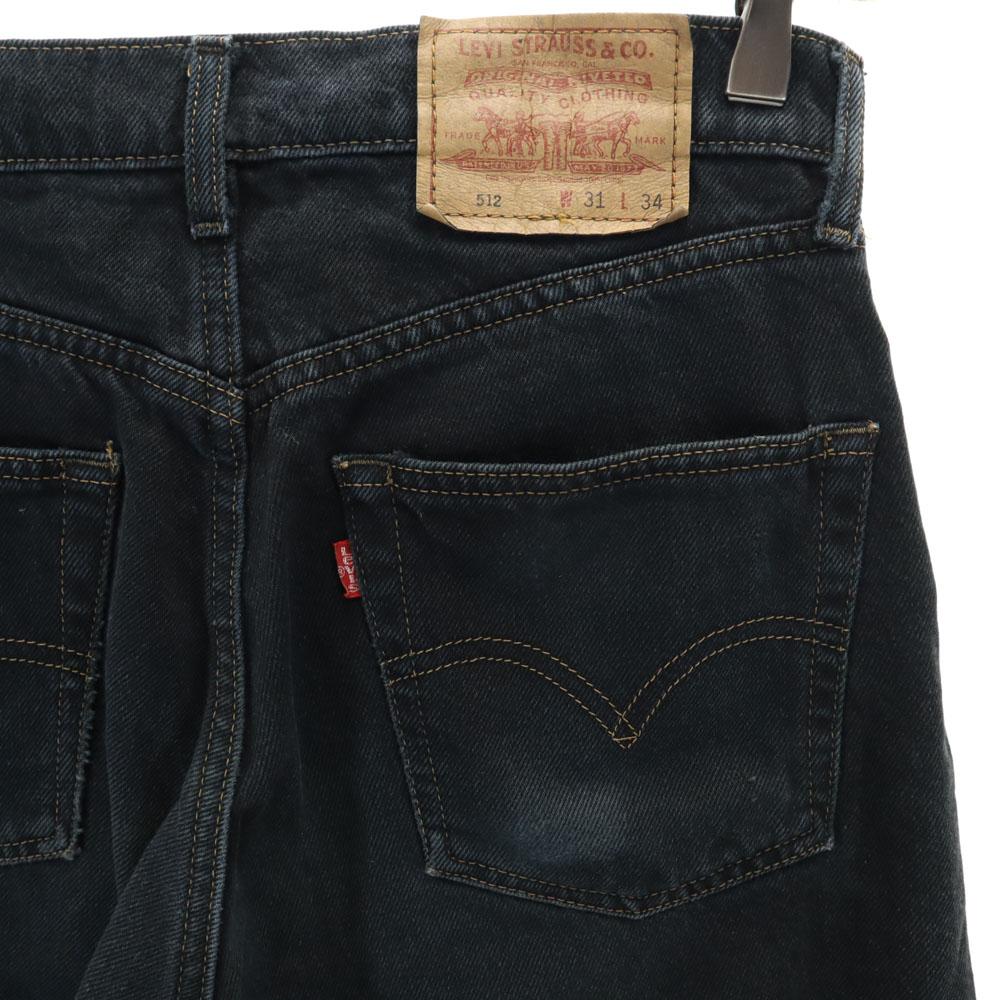 Levi's 90s 512 Old dyed black Straight denim pants w31 Black series jeans Men's Used