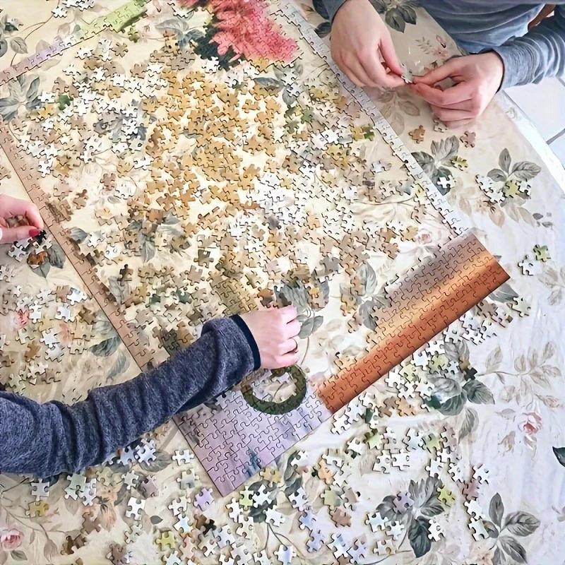 300/500/1000pcs Paper Puzzle Urban Oil Painting Jigsaw Puzzle Creative Gift for Adults Perfect for Family Game Party Home Decor