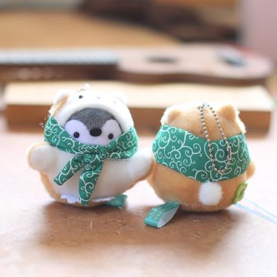 Niedlicher kleiner Pinguin Anhänger Plüschtier Puppe Shiba Inu Pinguin Taschenanhänger Schlüsselanhänger Puppe