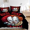 3pcs Horror It "Clown" Bedding Set, Soft Polyester Duvet Cover and Pillowcases Seasons All Suitable, Design for Bedroom L1003003
