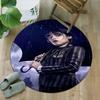 1pc Addams Family Wednesday3 Print Round Carpet Chair Round Carpet Suitable for Bedroom Living Room Home Decorative Carpet