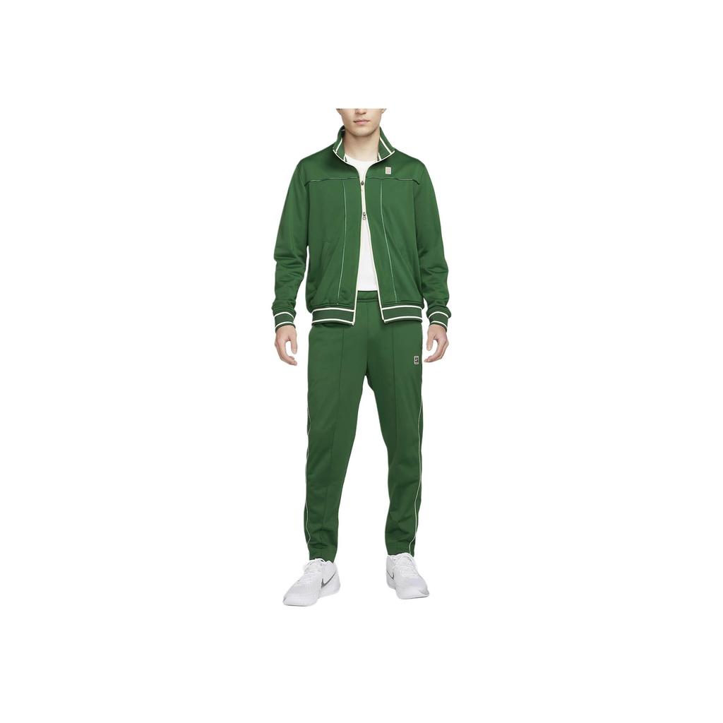 Nike Logo Embroidered Lace-Up Casual Knitted Sports Pants Men bottoms Green DC2567-341