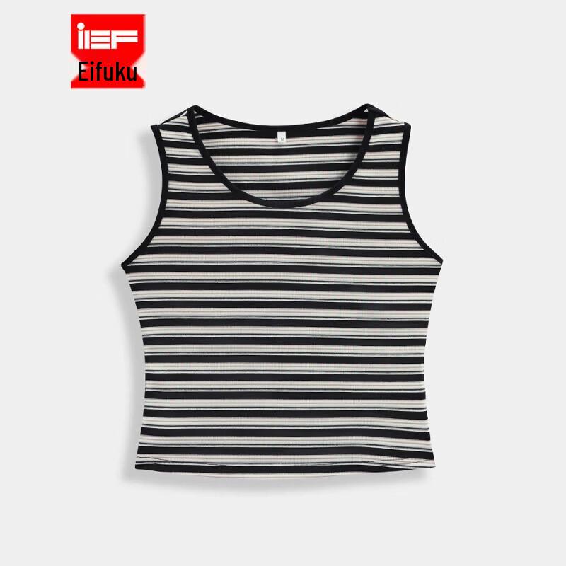 IEF Korean Style Striped Vest Top S