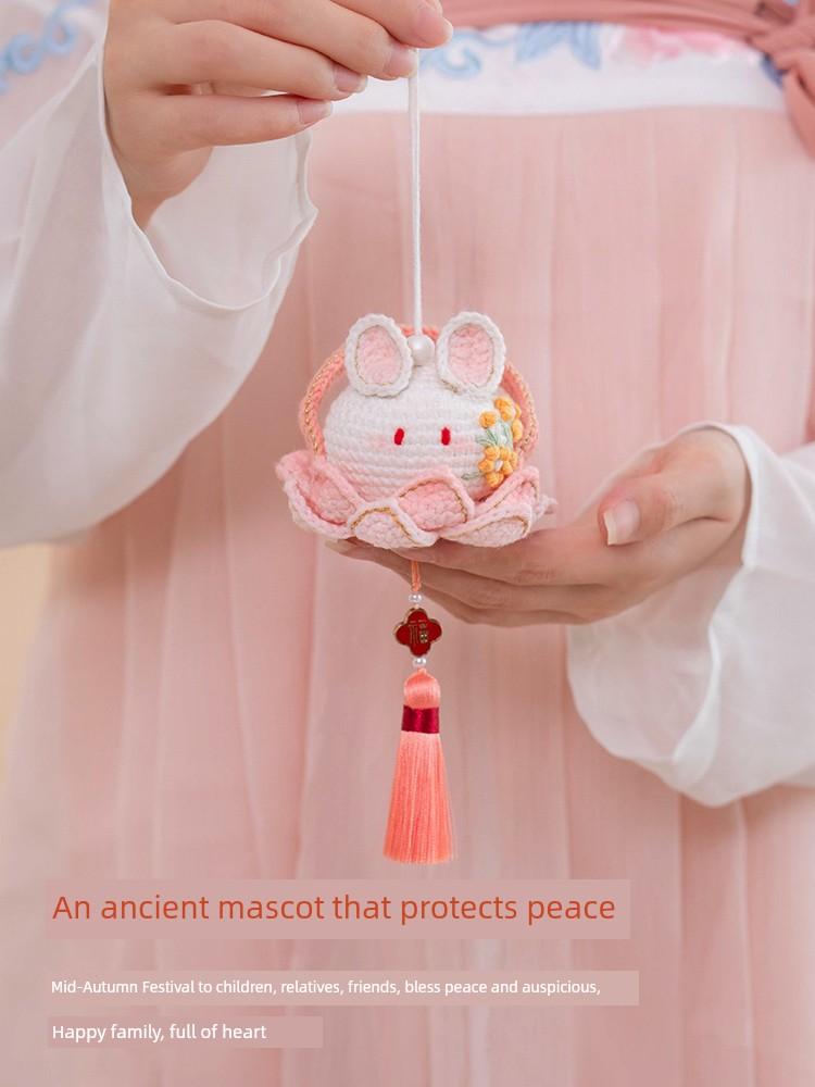 Mid-Autumn Festival Osmanthus Sachet DIY Handmade Bunny Perfume Bag Crochet Woven Material Kit National Style Pendant Portable