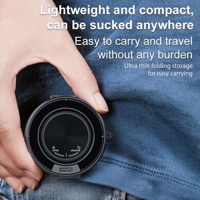 Suporte Magnético Forte para Celular Design Dobrável Ajustável 360° Ventosa para Carro para Celular Para xiaomi/iphone Transmissão ao Vivo