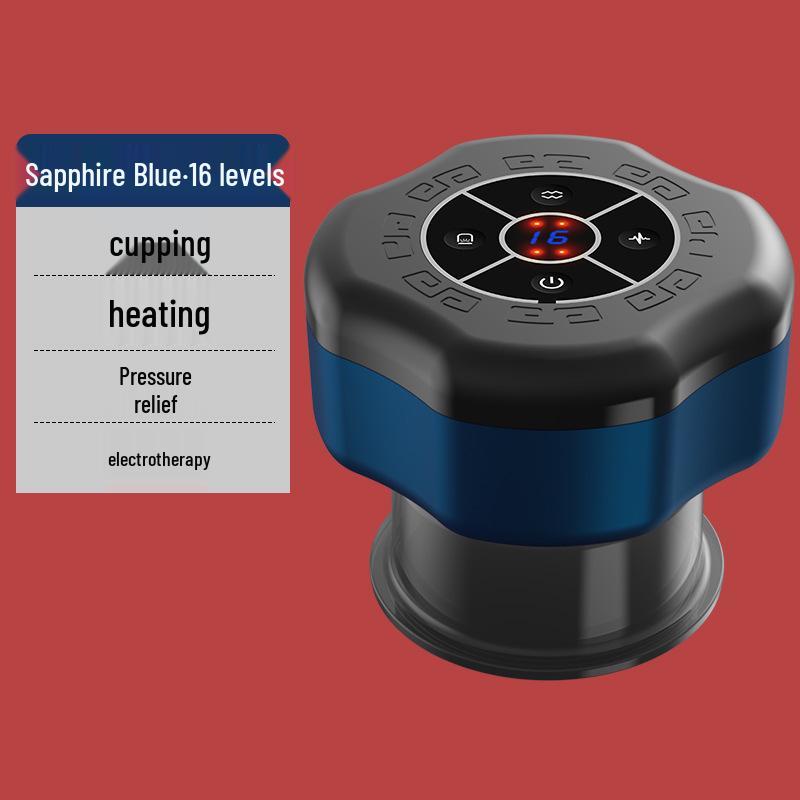 Akıllı Vakum Hacamat & Isıtma Masaj Aleti: Elektrikli Vakum, Meridyen Drenajı ve Fizyoterapi Aleti.