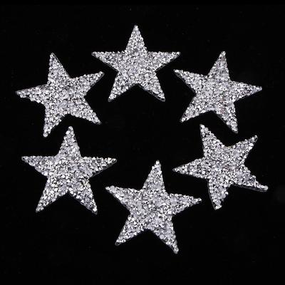 6 Stuks Ster Applicatie Transfer Patches voor Kleding, Tas, Hoed, Schoenen Decoraties - 6cm