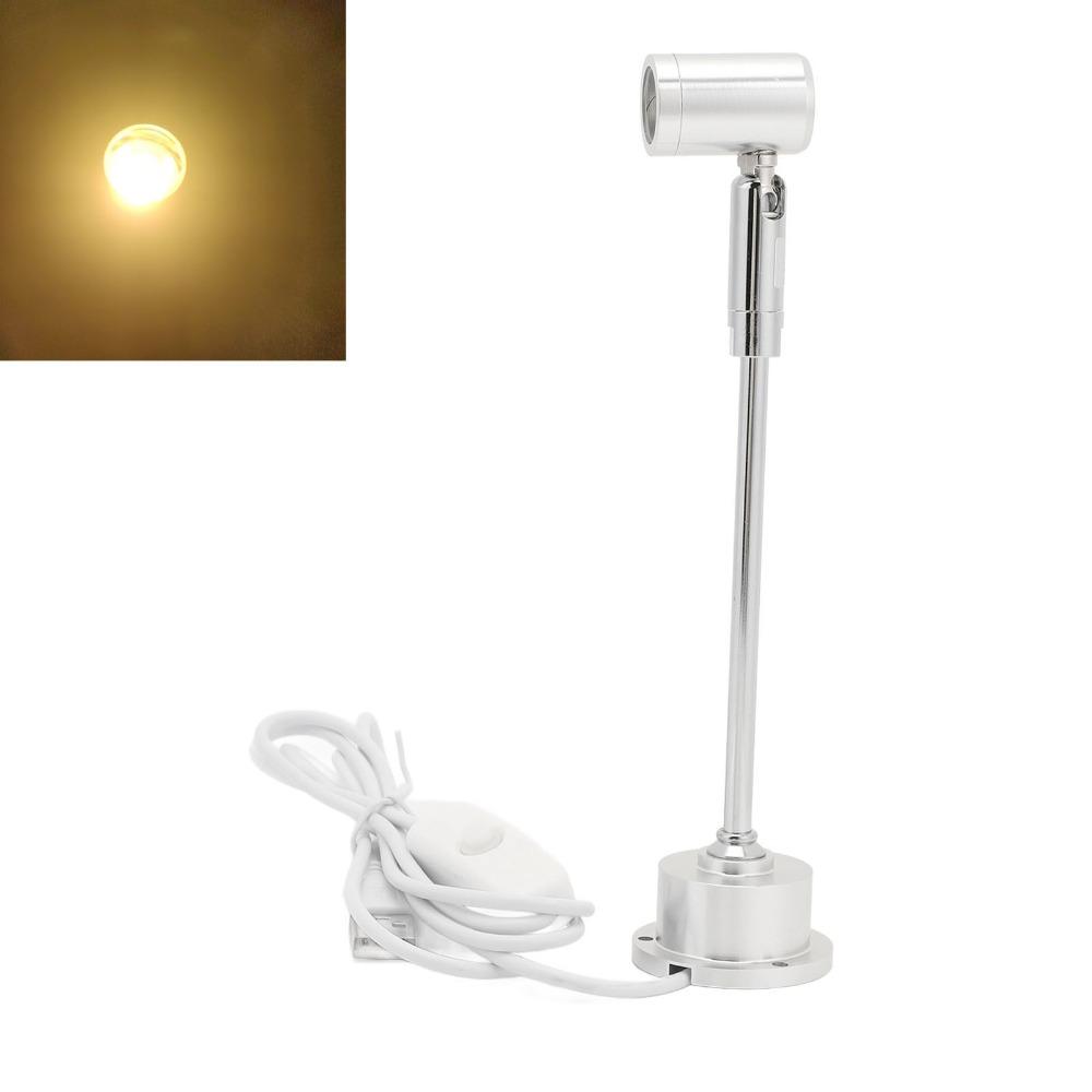 1W LED Mini Spotlight USB Powered LED Accent Light Standing Cabinet Spotlight  Gallery Showroom