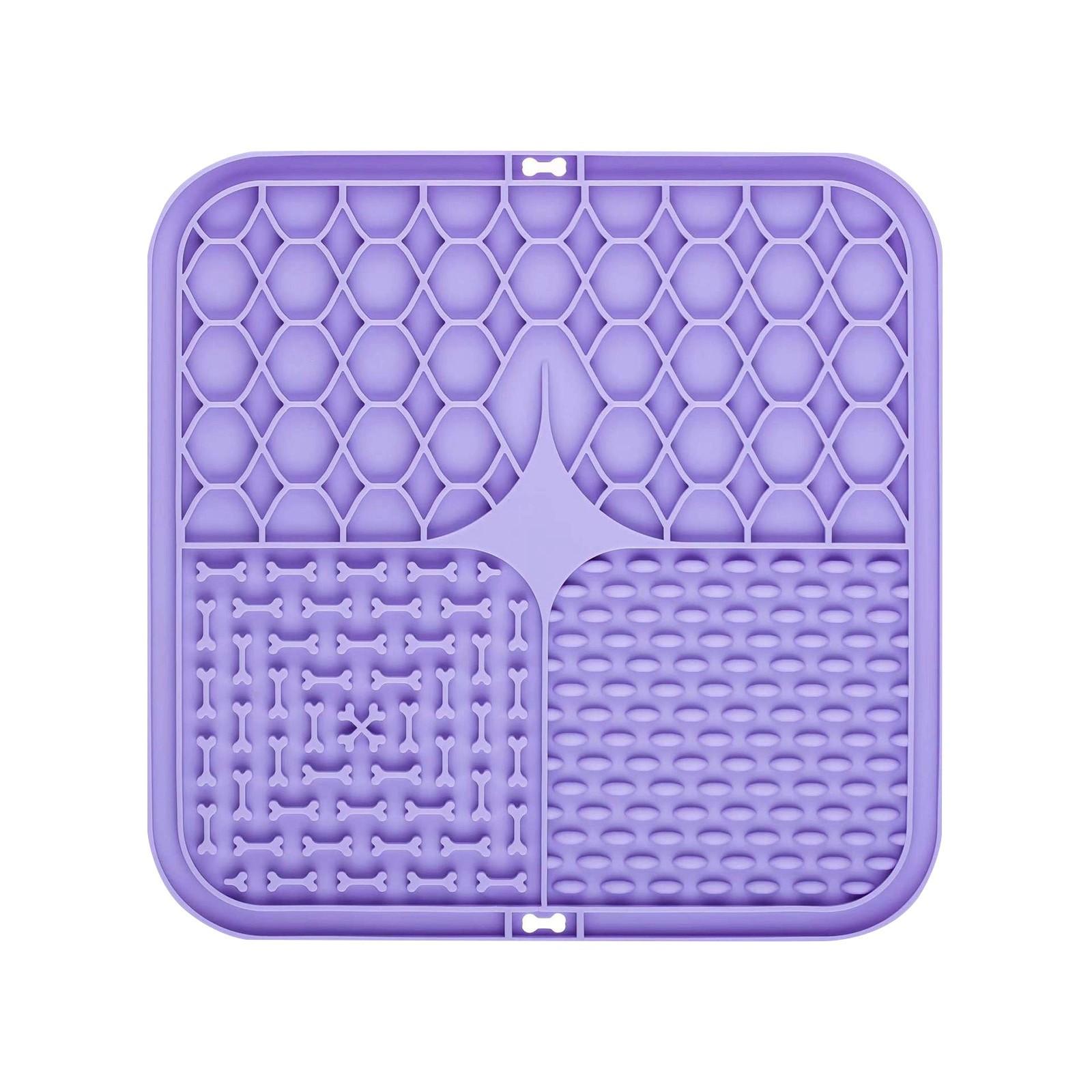 

Коврики для вылизывания для собак с присосками для снятия тревоги, Масляные коврики для вылизывания для собак, Диспенсер для медленного кормления для груминга, купания и дрессировки собак и кошек One Size фиолетовый