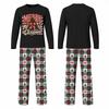 Family Matching Christmas Pajama Set, Neck Long Sleeve and Pants Loungewear Set for Holiday