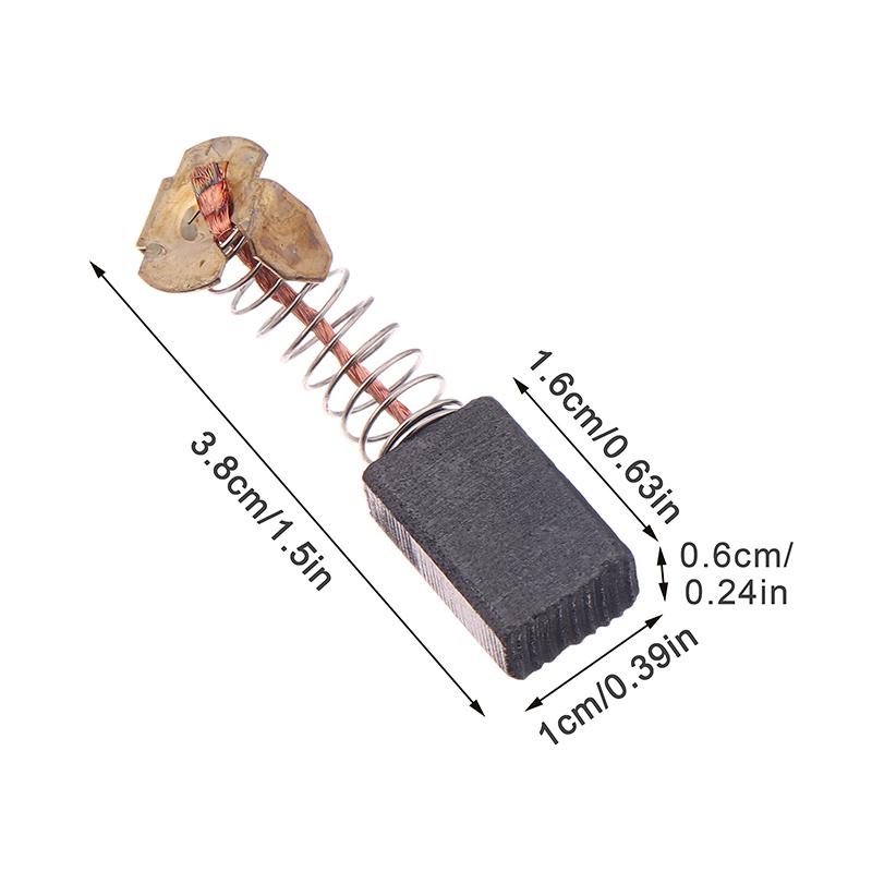 10Pair Carbon Brush Mini Drill Electric Grinder Replacement Graphite Brush Angle Grinder Graphite Brush Power Tools Accessories