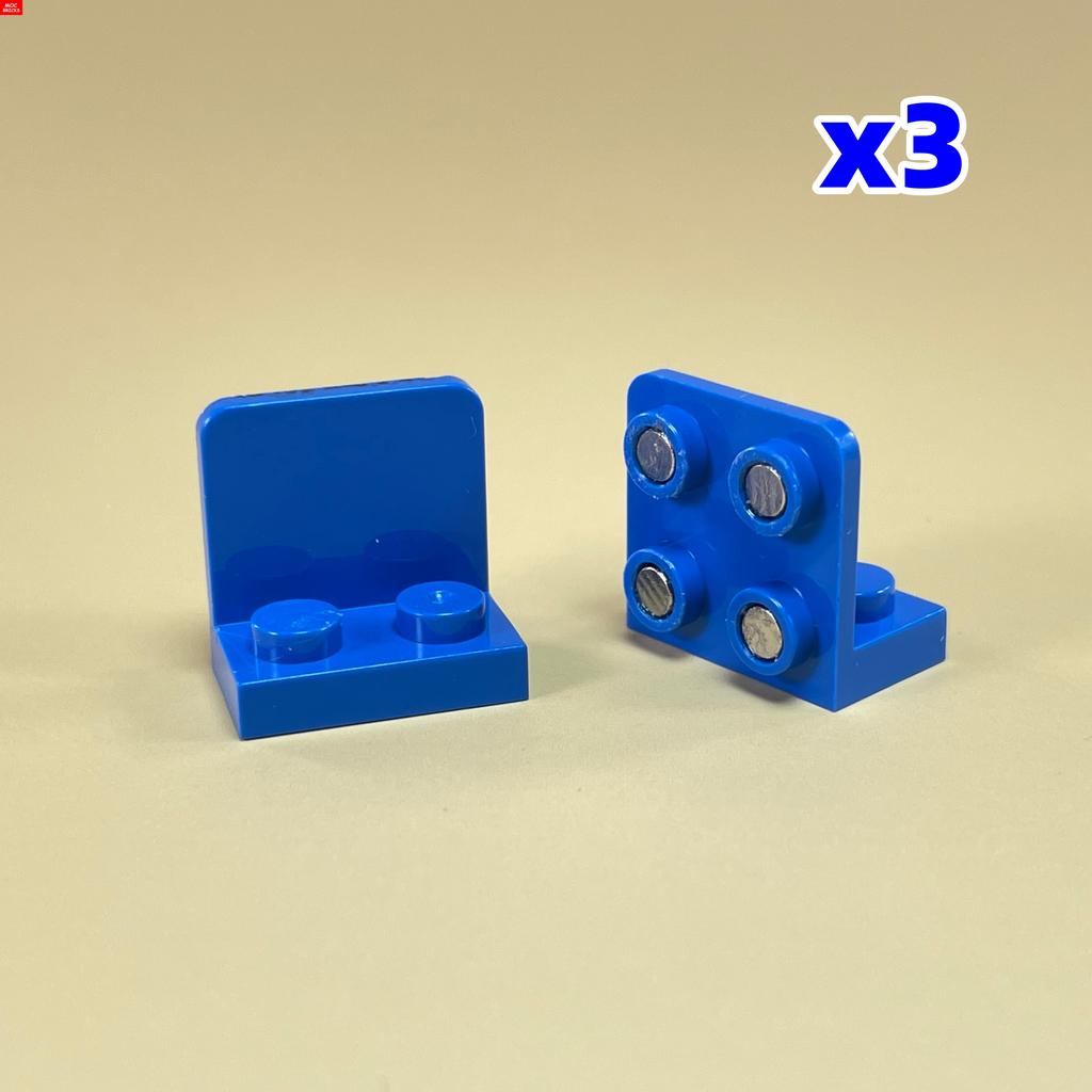 MOC Bricks Fridge Refrigerator Magnetic Brick 2x4 1x2-2x2 Sticker Educational Building Blocks Toys For Children Xmas Gifts