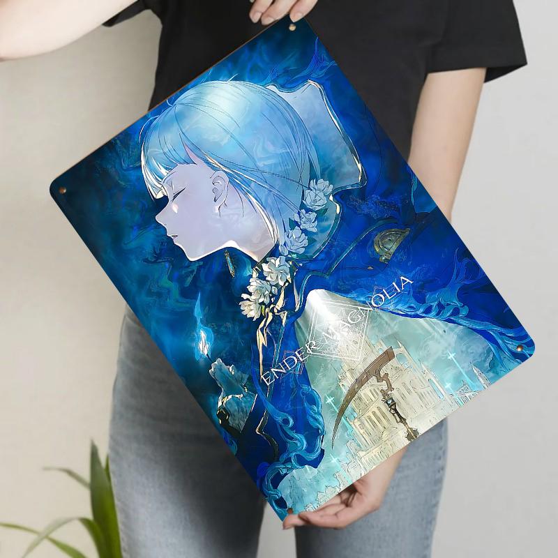 

Ender Magnolia Bloom in the Mist Anime Art Metal Poster Home Decor Wall Hanging Gift 20x30cm（7.8x11.8inch）