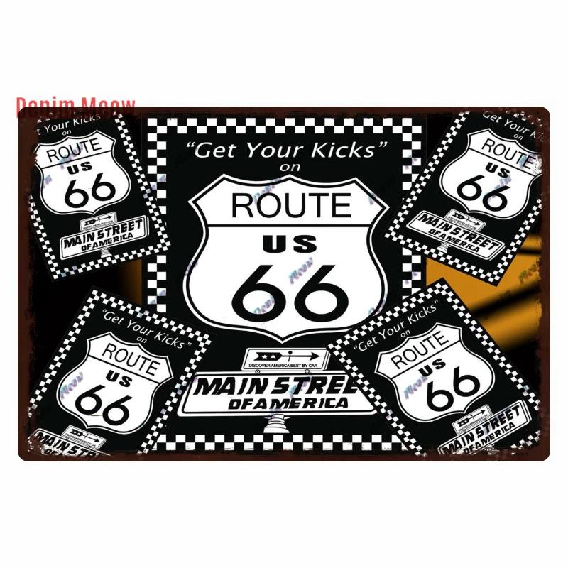 Vintage Metal Sign Plate, Garage Wall Decor, Man Cave, Gas Station Printing, Home Decor, Bar, Pub, Club, Retro, Route 66, WY1