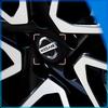 4 Pièces 60MM Cache-Moyeux de Roue de Voiture Anti-Poussière Emblème à Clipser Cache-Roue pour Nissan Nismo Qashqai X J10 J11 Trail Tiida Teana Skyline Juke X-trail