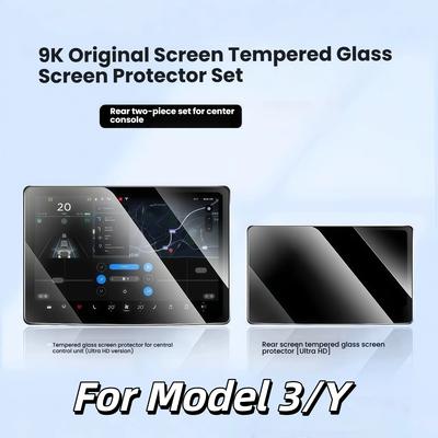 Ultra Thin Tempered Glass Screen Protector For Tesla Model Y Juniper 2026 and Model 3 Highland Bubble Free