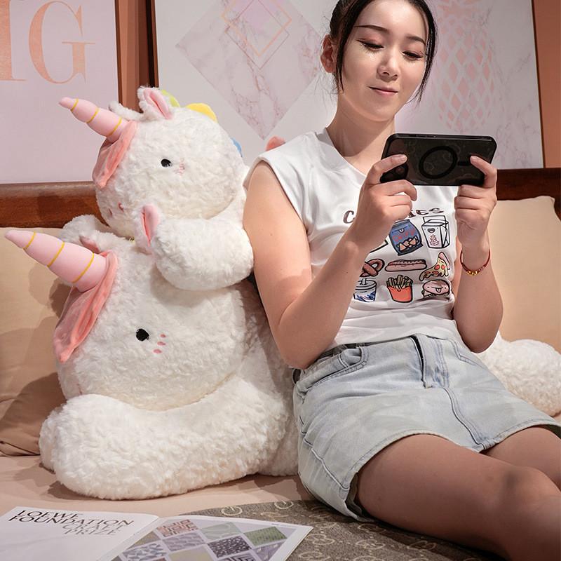 Long Unicorn Body Pillow Ideal For Bedroom Decor And Comfortable Backrest Support