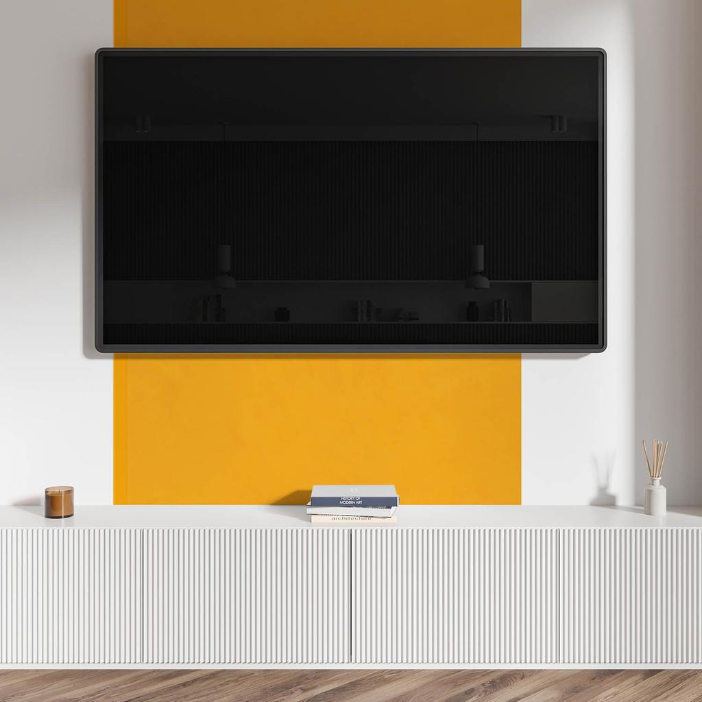 Panel Samoprzylepny Winylowy - Ścienna Dekoracja Do Biura 120X60 Cm Kolor Jasnopomarańczowy