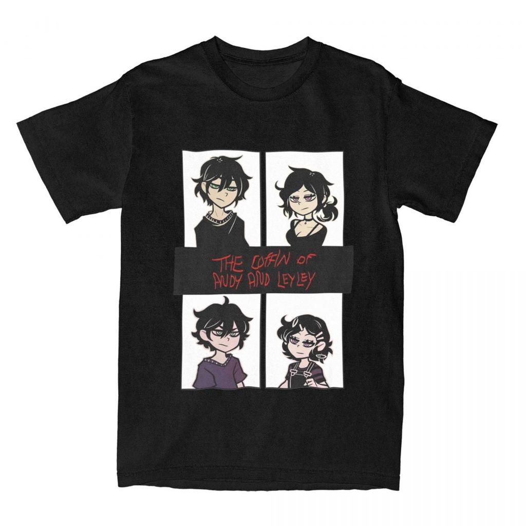 The Coffin Of Andy And Leyley Frown T-shirts för Män Kvinnor Spel Fantastiska 100% Bomull T-shirts Rund Hals Kort Ärm Grafiska Kläder