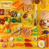 Cross-Border Kids' Fruit Cutting Toy Set: Simulation Veggie & Fruit Basket with Role-Playing Pizza Kitchenware for Boys & Girls
