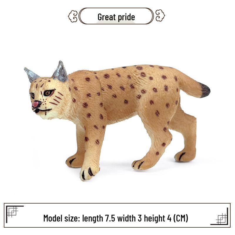 Eurasian Lynx Wild Animal Simulation Toy for Kids