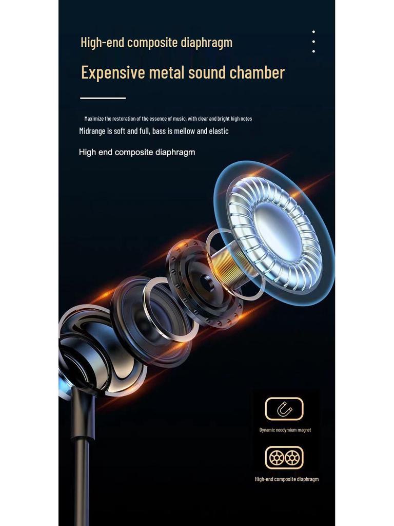 Bluetooth 2025 Neckband Earphones: Wireless, High Sound Quality, Long Battery Life, Perfect for Sports.