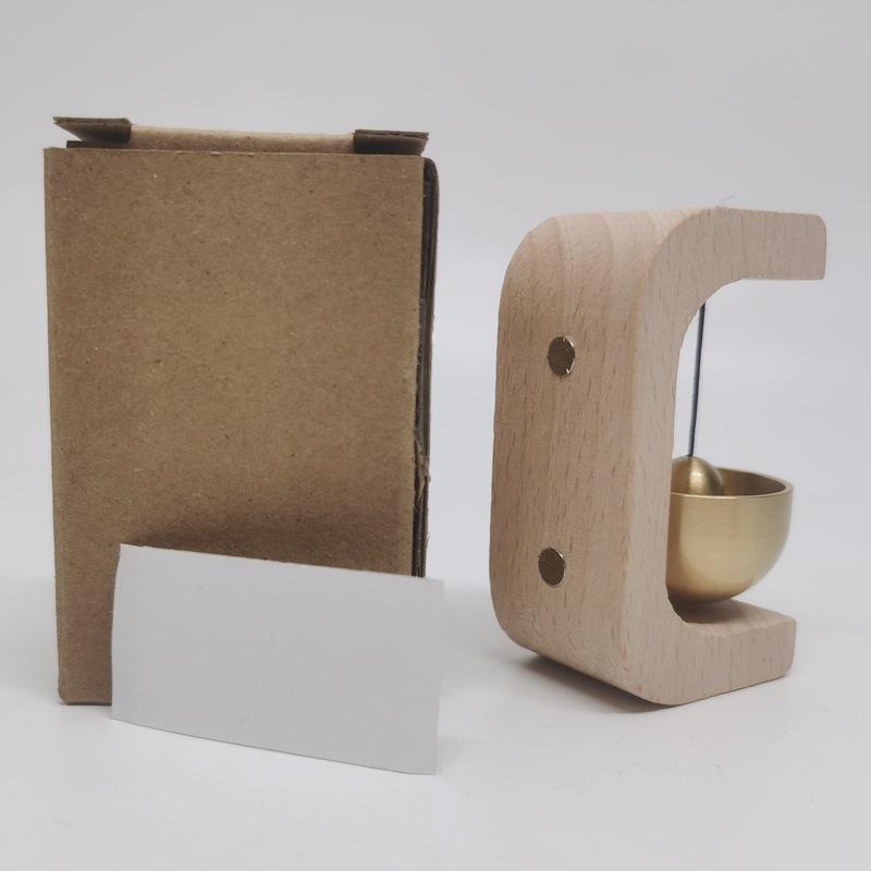 Dopamine-Style Magnetic Wooden Doorbell: Chinese-Inspired Wind Chime for Shop Entrances
