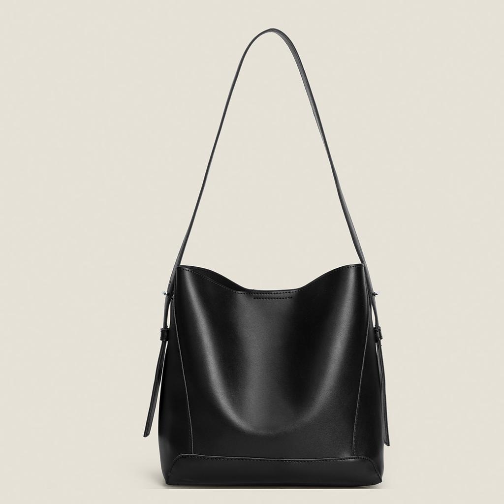 Bucket Bag Minimalist and High-end Tote Bag Autumn and Winter Underarm Bag Large Capacity Versatile PU Shoulder Bag