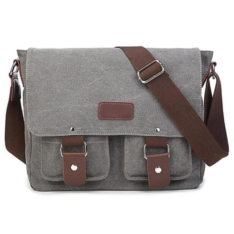 Men Vintage Canvas Bag Men Casual Crossbody Bag for Men Messenger Bag Man Travel Shoulder Bags Bolsa Masculina