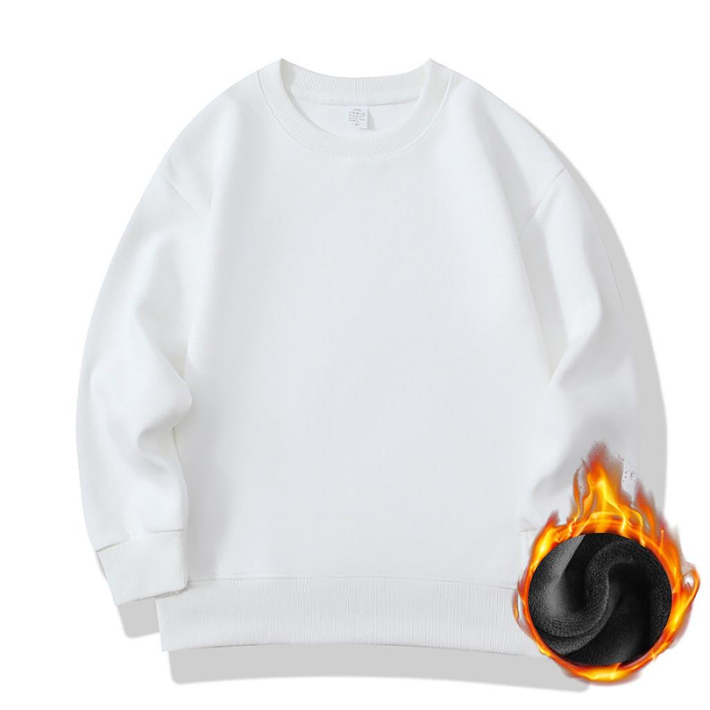 Chlapecká a dívčí fleecová mikina s kapucí podzim/zima střední Dětské jednobarevné teplé oblečení Dětský fleecový top s kapucí