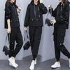 Lässiger Sportanzug Damen Herbst und Winter Fette Schwester Locker und Schlank Allround Große Größe Westlicher Stil Altersreduzierend Mode Zweiteiliger Anzug