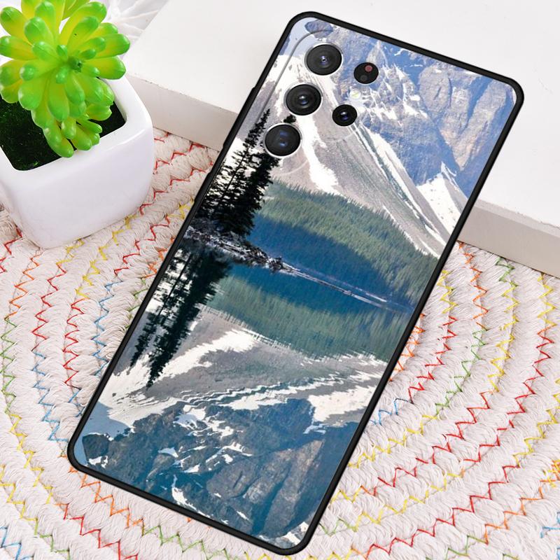 Mountain Reflection By The Lake Silicone Phone Case For Samsung Galaxy Note 10 Pro S26 S25 S24 S23 S22 S21 Plus Ultra Capa Cover