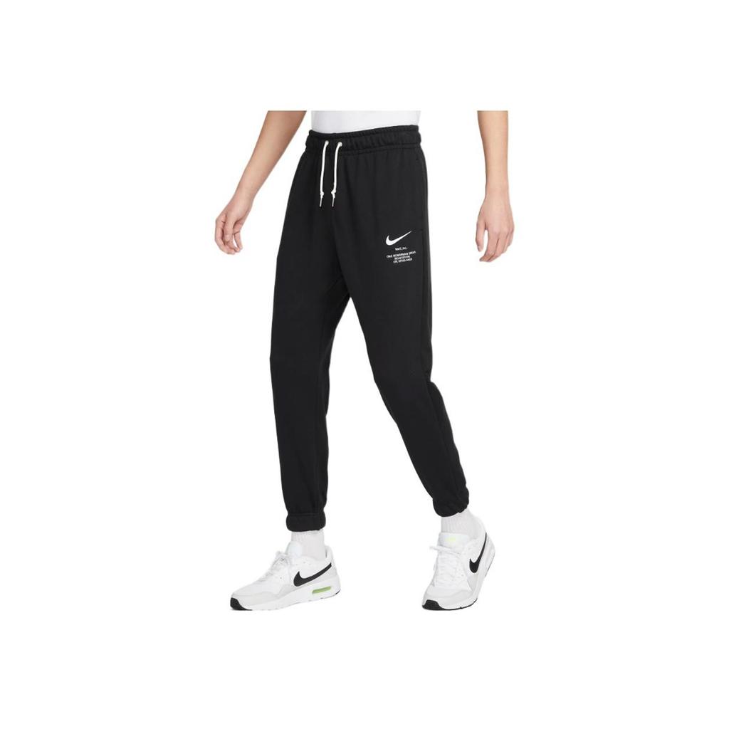 Nike Logo Print Drawstring Joggers Men Bottoms Black FD9894-010