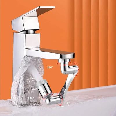 Kitchen Faucet Aerator 1080°rotating Mechanical Arm Water Tap Nozzle 2 Water Flow Modes Stainless Steel General Purpose For Home