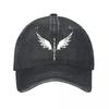 Vintage Baseball Cap Angel Wings Design New Vintage Washed Cotton Baseball Cap Parent Kids Sun Hats