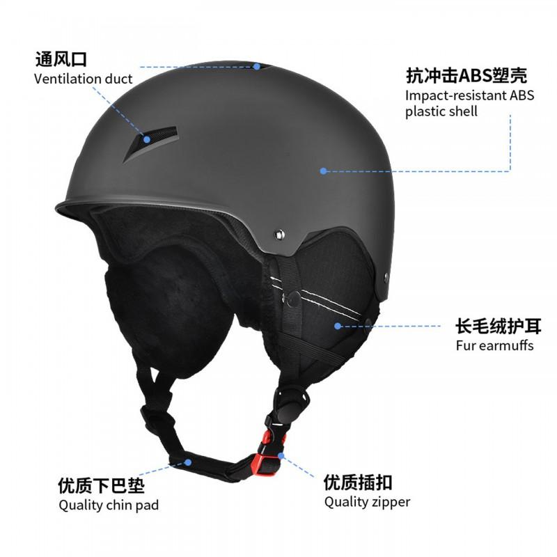 Unisex Ski Helmet Alpine Snowboarding ABS EPS Protective Headgear CE Certified Winter Sports Gear