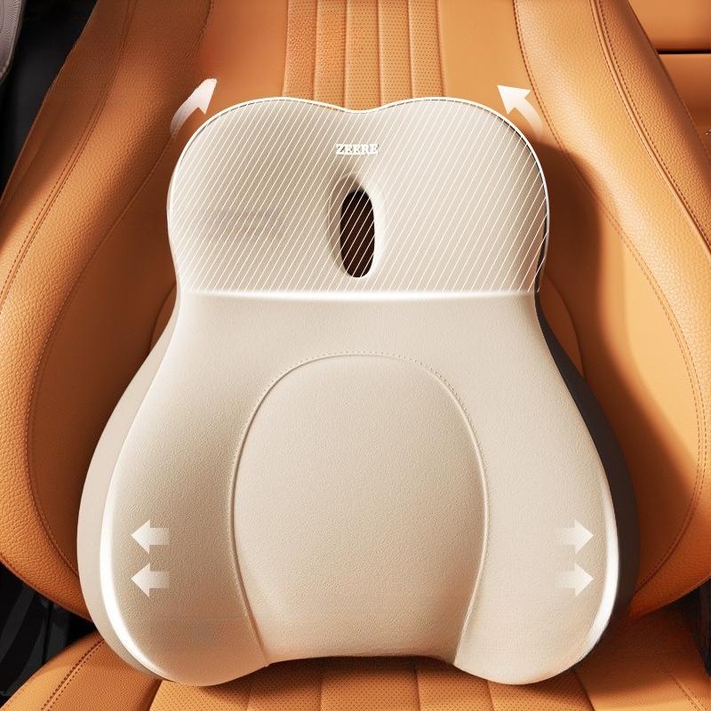 Ergonomic Universal Car Lumbar Support Pillow Memory Foam Back Waist Cushion Pillow Driver Vehicles Seat Comfort Driving Support